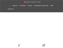 Tablet Screenshot of memorialvetclinic.com